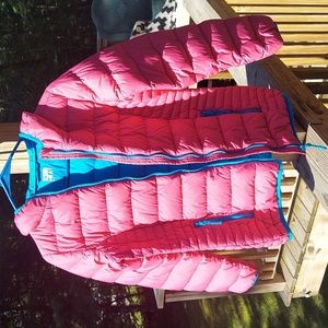 32 degrees heat pink down Hooded puffer Jacket Youth SZ L